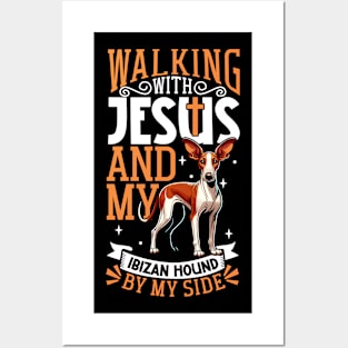 Jesus and dog - Ibizan Hound Posters and Art